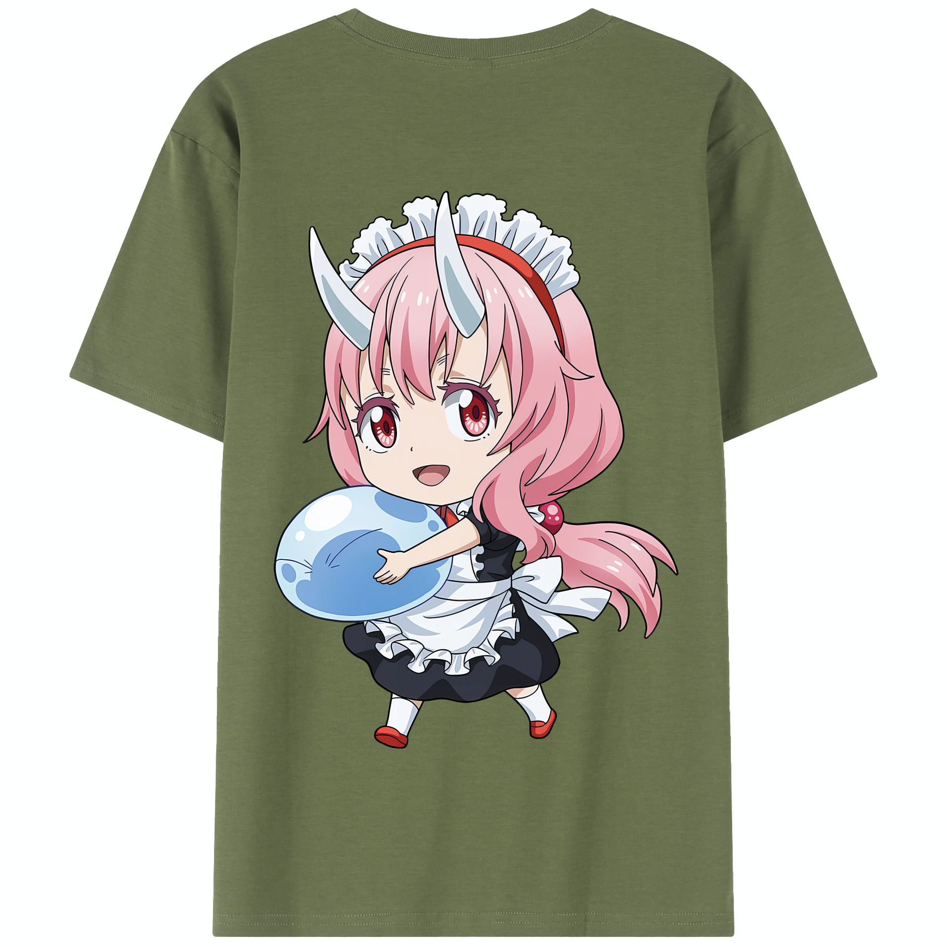 （画像用） 転スラ Regarding Reincarnated to Slime 綿100％半袖Tシャツ（背面プリント）
